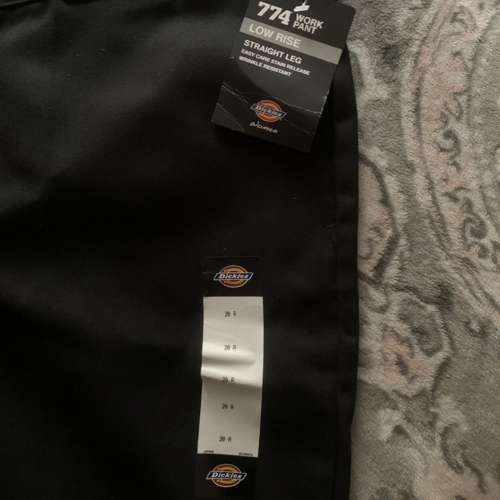 Dickies Women's Original 774 Work Pant, Black, 20 Regular